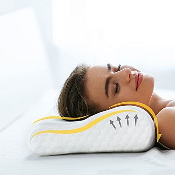 Träumschön Nackenkissen Orthopädisches Nackenstützkissen - Visko Mineralschaum, 1-tlg, Füllung: Viscoschaum, Seitenschläfer, Rückenschläfer, Comfort, allergikerfreundlich - anti-Schnarch - ergonomisches Kissen - waschbar