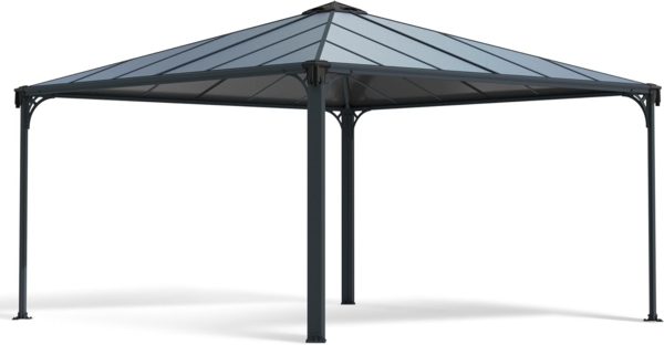 Palram 'Canopia Palermo 4300' Pavillon, Aluminium Anthrazit, 429 x 429 x 298 cm