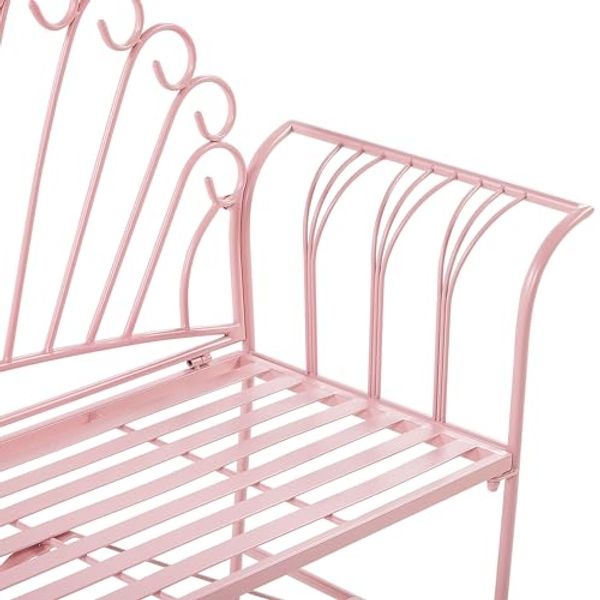 Beliani 'CAVINIA' Bistro Set CAVINIA, Metall Rosa Bild 7