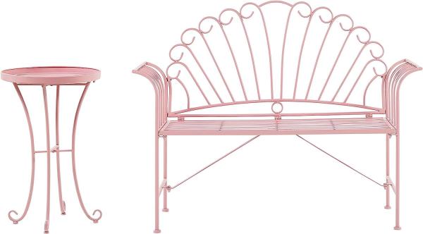 Bistro Set Metall Rosa CAVINIA