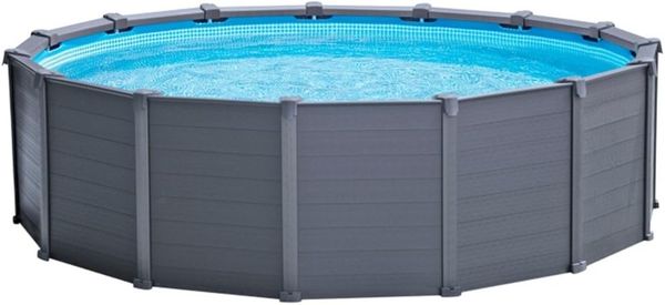 Intex Pool Graphite Panel Frame Ø478x124 cm