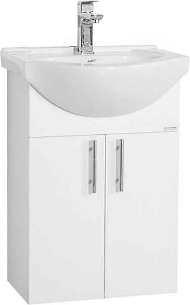 VCM Badmöbel Waschtisch Lisalo 918735 Weiß H. 81 x B. 55 x T. 45 cm