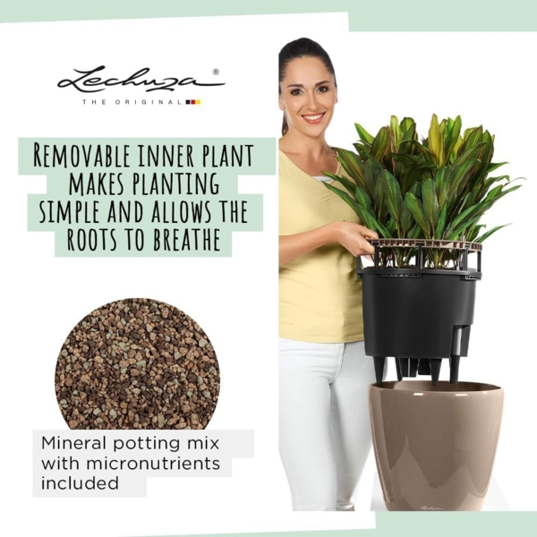 LECHUZA CLASSICO Premium LS 43 schwarz hochglanz 16089 Bild 6