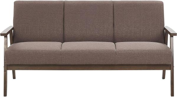 3-Sitzer Sofa Polsterbezug braun ASNES