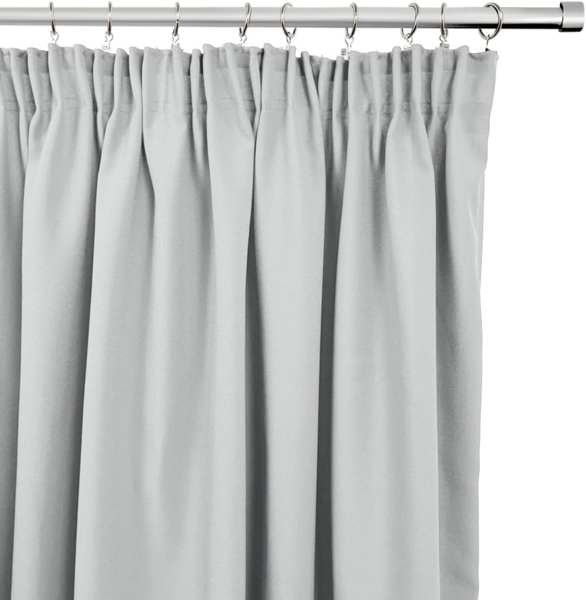 Rollmayer 'Vivid' 2er Pack Vorhänge mit Stift silbergrau 31, 135x215 cm, blickdicht Bild 3