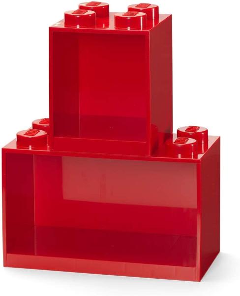 Room Copenhagen LEGO Wandregal Set, rot