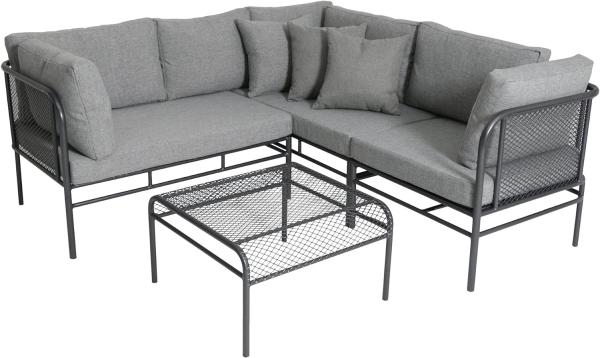 Greemotion 'Toulouse' Lounge-Set 2-teilig, hellgrau / anthrazit 180/210 x 42 x 70 cm