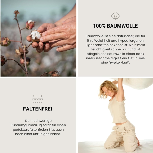 Schiesser Spannbettlaken Jessi - Edeljersey - 180 x 200 cm - Lila Bild 5