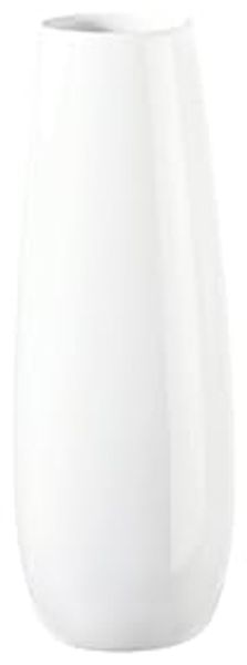 ASA Selection Ease Vase, Raumdekoration, Blumenvase, Keramik, Weiß, H 25 cm, 91031005