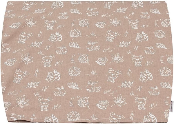 HOBEA-Germany Baby-Lagerungsbezug für Stillkissen XXL Lagerungskissen Schwangerschaftskissen Seitenschläferkissen groß (Waldbewohner Cappuccino)