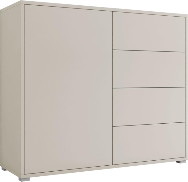 Kommode 'Gesita K1D4SZ', Holz, Cashmere, 100 x 93 x 41 cm Bild 4