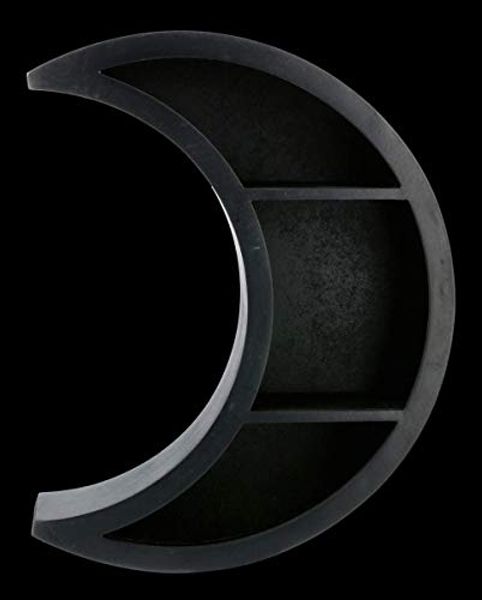 Figuren Shop GmbH Wandregal Wandregal - Schwarzer Halbmond - Fantasy Gothic Dekoration Mond