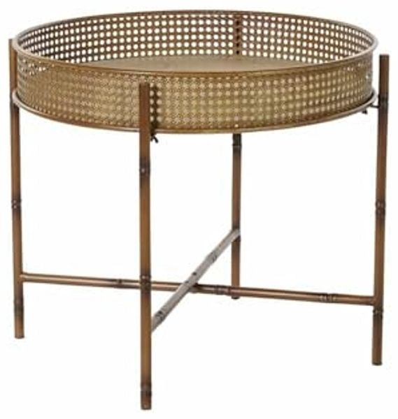 DKD Home Decor Beistelltisch, Metall, Natur, Standard