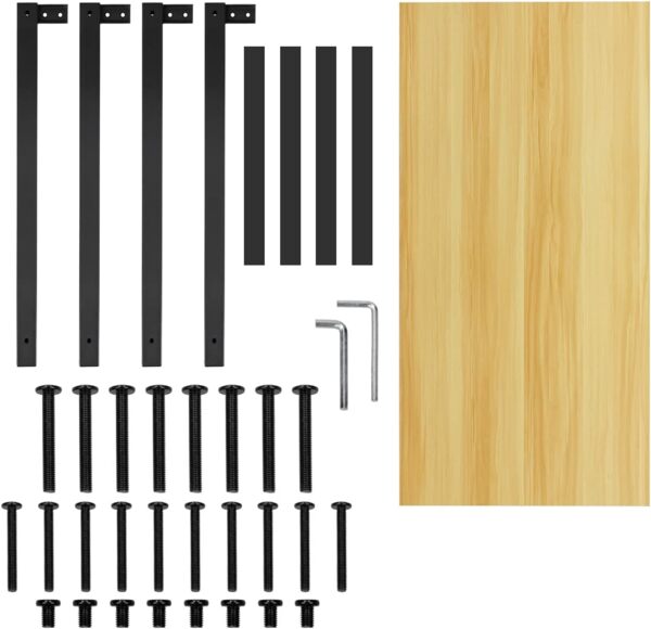 Schreibtisch 120 x 60 x 75 cm Schwarz aus MDF und Metall ML-Design Bild 6