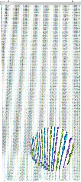 Kobolo Türvorhang Perlenvorhang RAINBOW 90x200 cm - Kunststoff bunt (1 St), Ösen