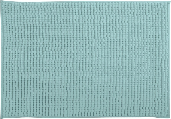 MSV Badteppich Badvorleger Duschvorleger Chenille Hochflor Badematte 40x60 cm – Pastellgrün