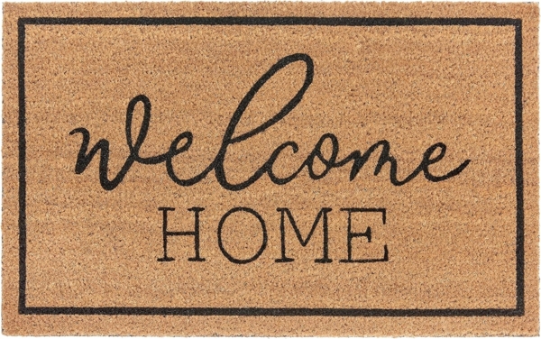 HANSE Home Fußmatte Mix Mats Kokos Welcome Home, Türmatte, rechteckig, Höhe: 15 mm, Kokos, Schmutzfangmatte, Outdoor, Rutschfest, Innen, Kokosmatte, Flur