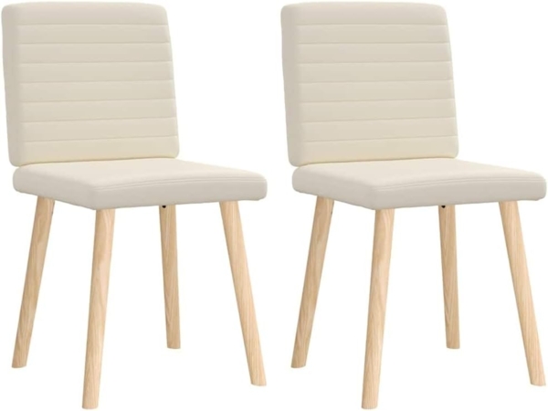 vidaXL Esszimmerstühle 2 Stk. Leinen 4101185