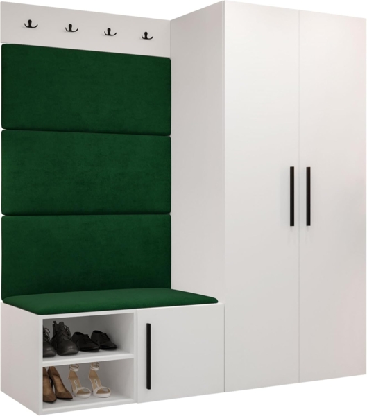 Garderoben-Set Mapreni I (Farbe: Weiß, Manila 35)