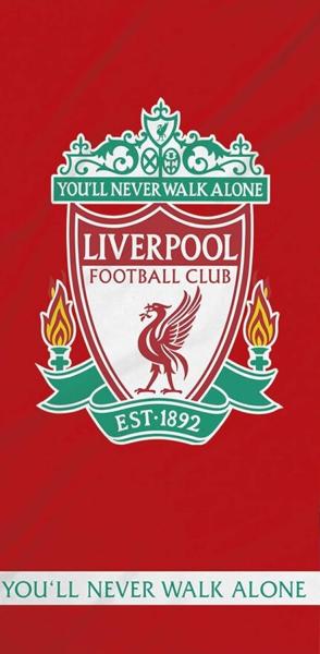 BERONAGE Strandtücher FC Liverpool Badetuch The Reds 70x140 cm, 100% Baumwolle (1-St), Frottee in Velours-Qualität