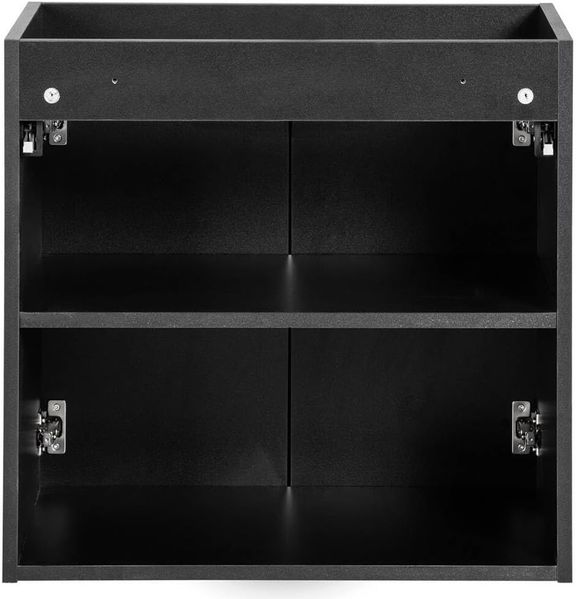 Waschtisch Skelbolu mit Türen 60x71x40 cm Schwarz [en. casa] Bild 8