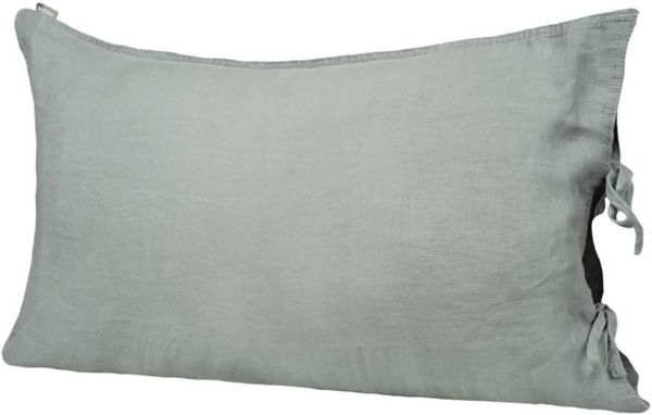 Kissenbezug ca. 40x60 cm stein-grau 100% Leinen beties "Leinen"