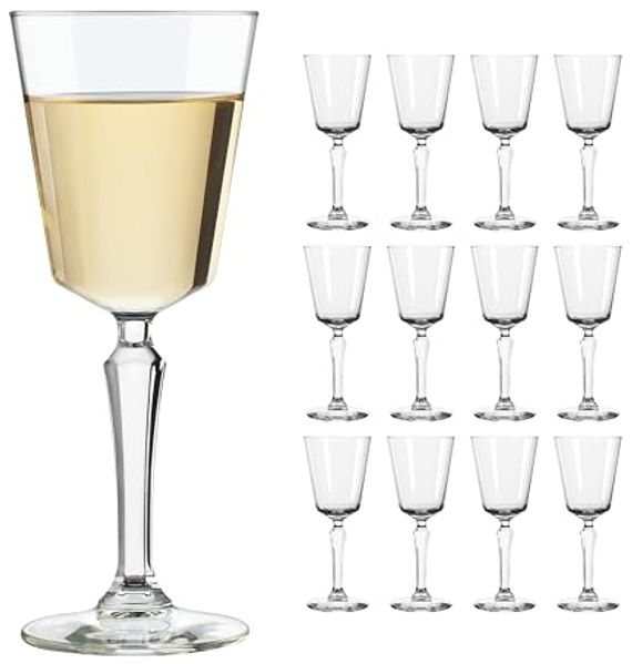 LIBBEY Weinglas Libbey 12er Set -SPEAKEASY- im nostalgischen Charme, 12-tlg, Glas, 247 ml, hochwertig verarbeitet, im modernen Design