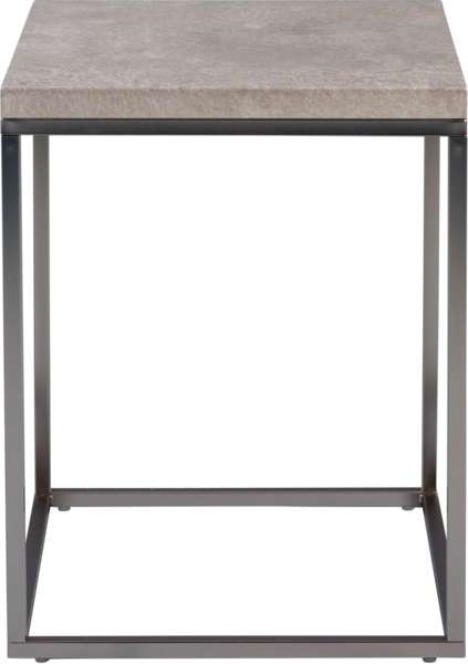 M2 Kollektion Olaf Beistelltisch, Holzdekor, Metall Betonoptik, 40 x 40 x 52 cm Bild 5
