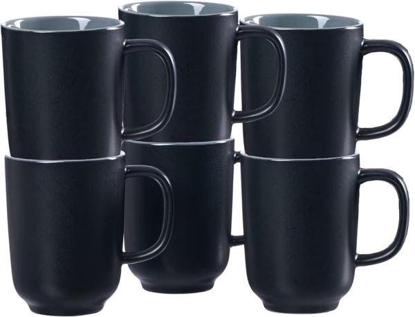 Ritzenhoff & Breker JASPER Kaffeebecher 285 ml schwarz 6er Set