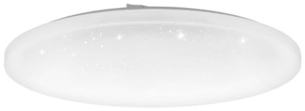 Eglo 98448 LED Deckenleuchte FRANIA-S 50W 3000K mit Kristallen weiß Ø55cm H:7,5cm