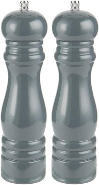 Ib Laursen - 2er Set Gewürzmühlen Salzmühle und Pfeffermühle 1740 Vintage Retro grau - 16