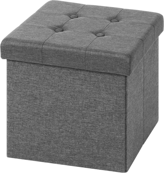 Sitzhocker Fußhocker mit Stauraum SH06 hellgrau