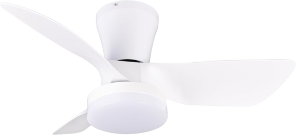 Reality Leuchten LED Deckenleuchte RANDERS mit Ventilator, Deckenventilator mit Licht inkl Fernbedienung, Ventilatorfunktion, LED fest integriert, warmweiß - kaltweiß, 6 Geschwindigkeiten Timer Vor- & Rücklauf LED dimmbar CCT Nachtlicht Bild 1