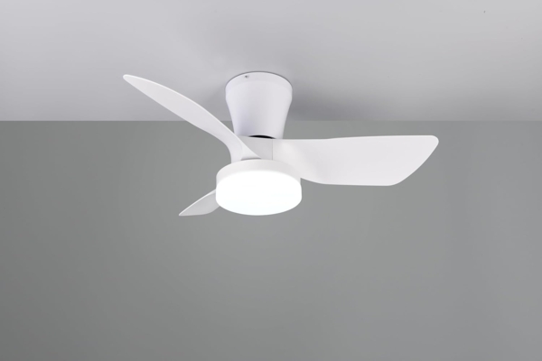 Reality Leuchten LED Deckenleuchte RANDERS mit Ventilator, Deckenventilator mit Licht inkl Fernbedienung, Ventilatorfunktion, LED fest integriert, warmweiß - kaltweiß, 6 Geschwindigkeiten Timer Vor- & Rücklauf LED dimmbar CCT Nachtlicht Bild 3