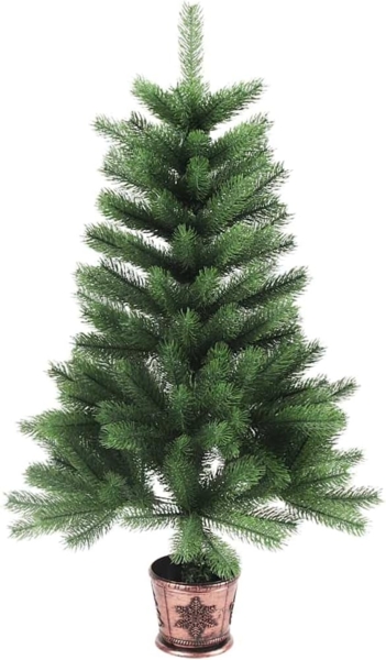 vidaXL Künstlicher Weihnachtsbaum Naturgetreue Nadeln 65 cm Grün 284326