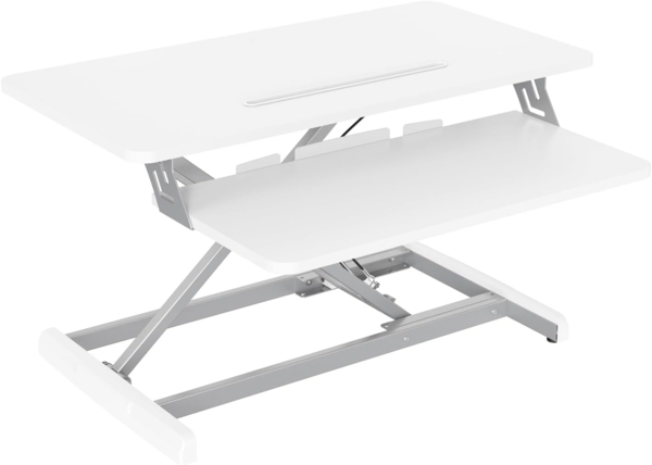 SVITA Schreibtischaufsatz BUSAN, Monitorerhöhung, Schreibtischerhöhung, Steh-Arbeitsplatz, Weiß Bild 8