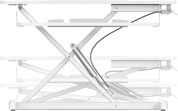 SVITA Schreibtischaufsatz BUSAN, Monitorerhöhung, Schreibtischerhöhung, Steh-Arbeitsplatz, Weiß Bild 5