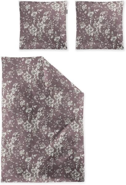 Irisette Flausch-Cotton Bettwäsche Zobel 8558|135x200 cm + 80x80 cm| mauve