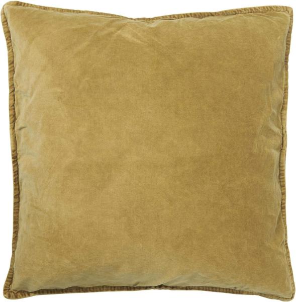 Laursen - Kissenbezug Mustard Senf Gelb 52x52cm Samt Velour 6230-03 Kissenhülle