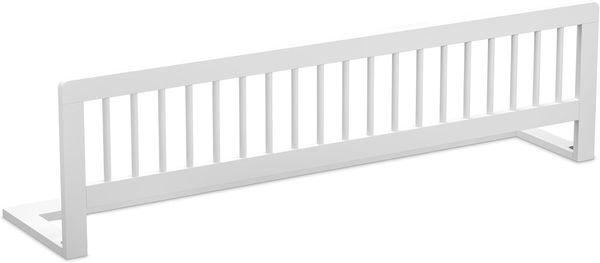 CADANI Kinder Bettgitter Baby Bettschutzgitter klappbarer Rausfallschutz aus Massivholz für Elternbett und Kinderbett weiß 140x40 cm