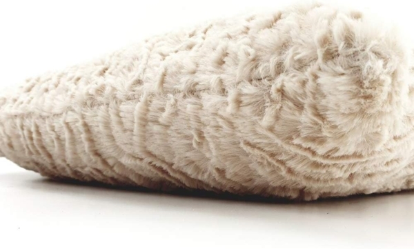 Kissenbezug Kissenhüllen von PTMD Fellimitat Dekokissen ohne Füllung 40 cm beige