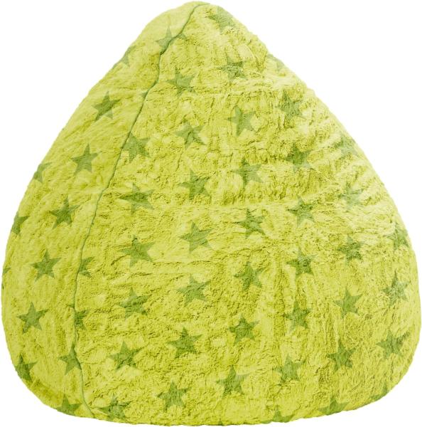 Sitting Point Sitzsack Fluffy Stars XL grün Sterne