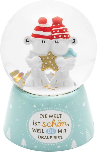 Traumkugel Glitzerkugel Schneekugel Geschenk Sheepworld WELT 74391