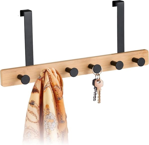 Relaxdays Türgarderobe mit 6 Haken