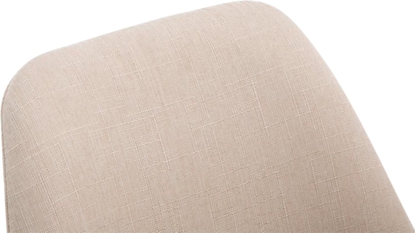 CLP Esszimmerstuhl Borneo Stoff mit Polsterung,creme walnuss Bild 4