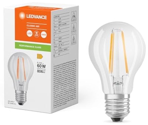 LEDVANCE LED CLASSIC A P 6.5W 840 Klar E27