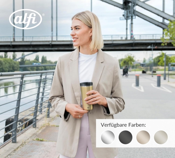 Alfi Isolierbecher Iso Coffee Pro linen beige 0,38l Bild 4