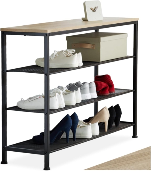 Schuhregal Portsmouth - Industrial hellbraun