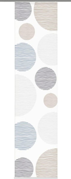 Vision S Schiebegardine 84553 Schiebegardine BORDEN halbtransparent, Bambusoptik 260x60 cm, Polyester