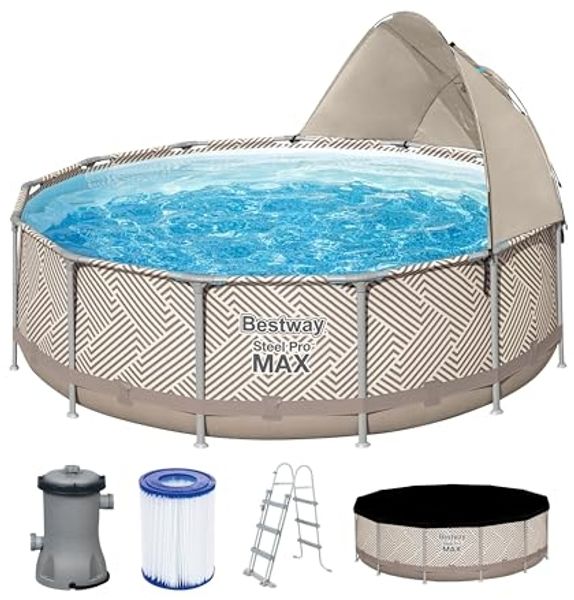 Bestway Gartenpool mit Gestell und Baldachin 396x107 cm Bestway 561FY